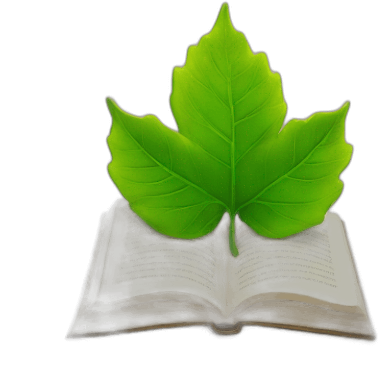 book on leaf emoji