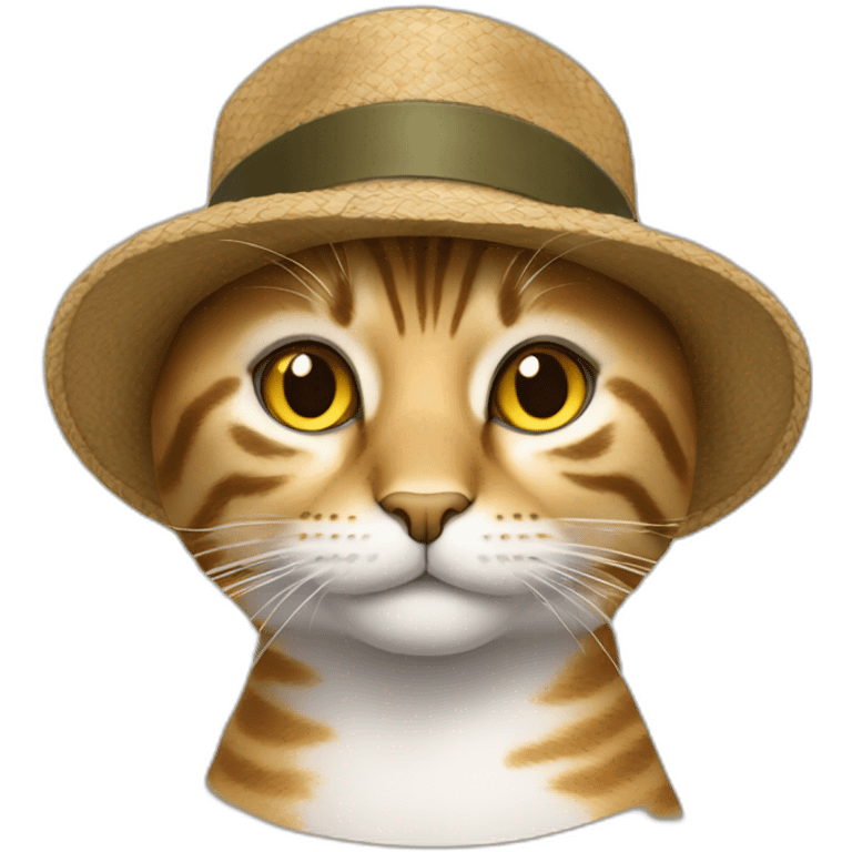 gatto col cappello emoji