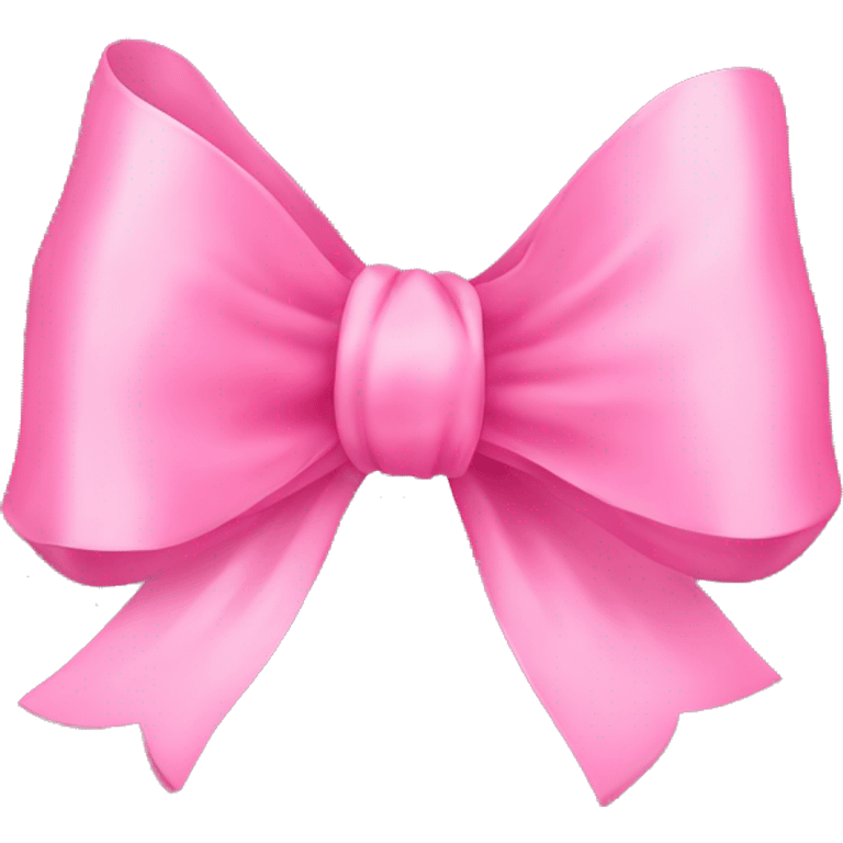 pink thin ribbon bow emoji