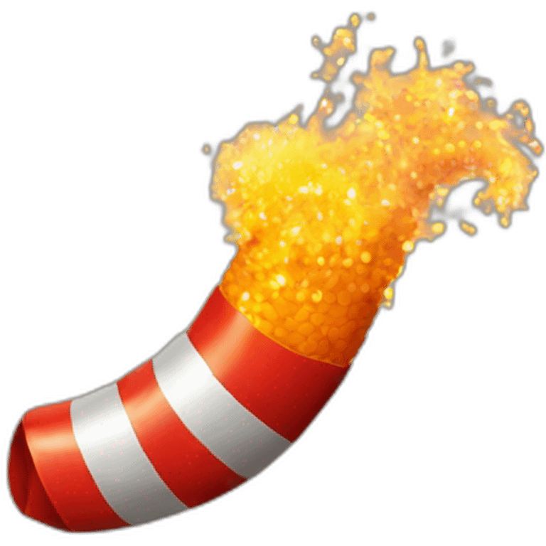 a cobra 8 firecracker emoji