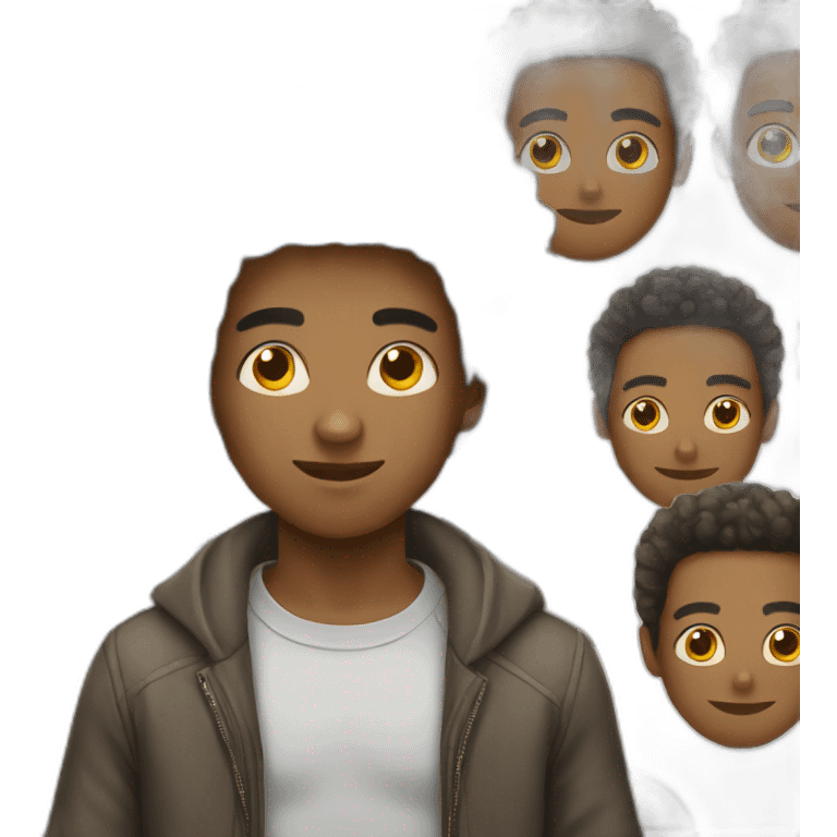 young afro american guy emoji