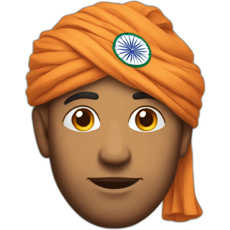 man from india in traditional headgear emoji