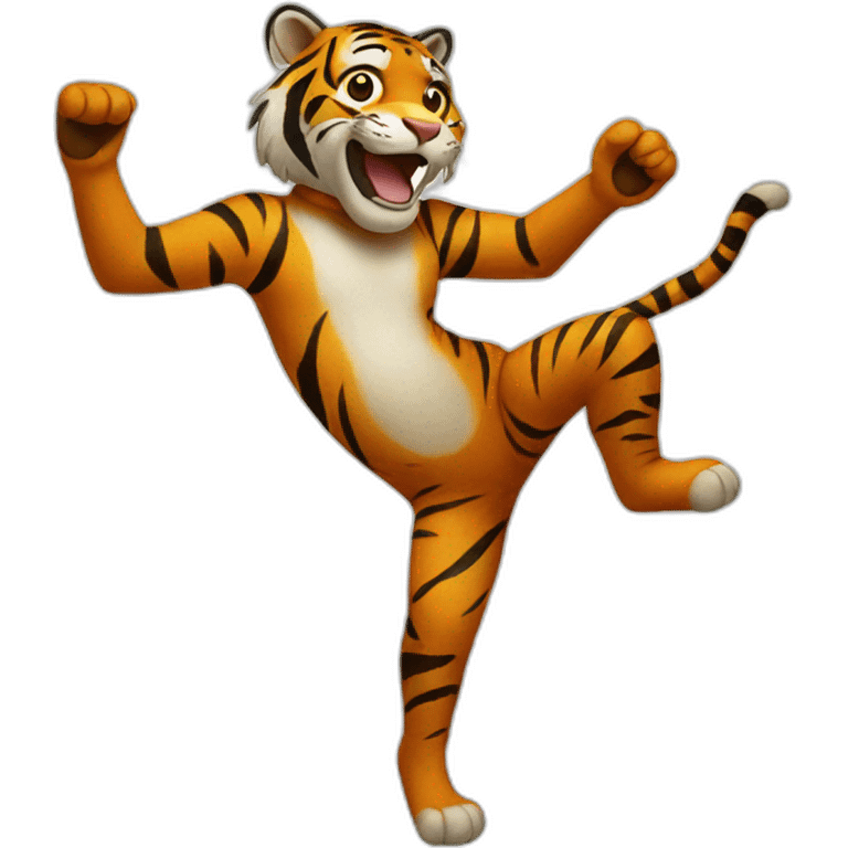 Dancing tiger  emoji