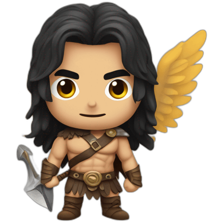 Conan the barbarian with wings emoji