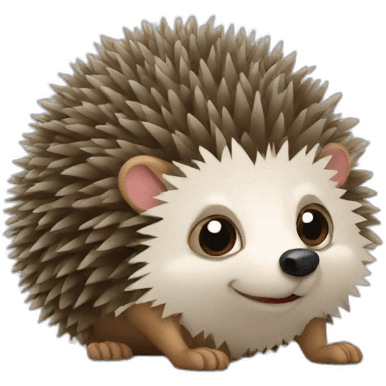 hedgehog working in an office emoji