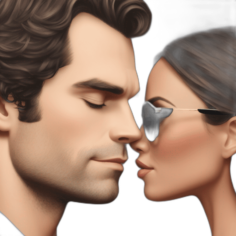 Henry cavill kissing victoria beckham emoji