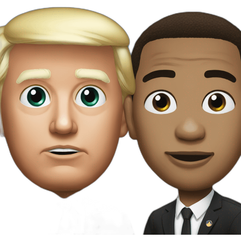 Mbappé vs trump emoji