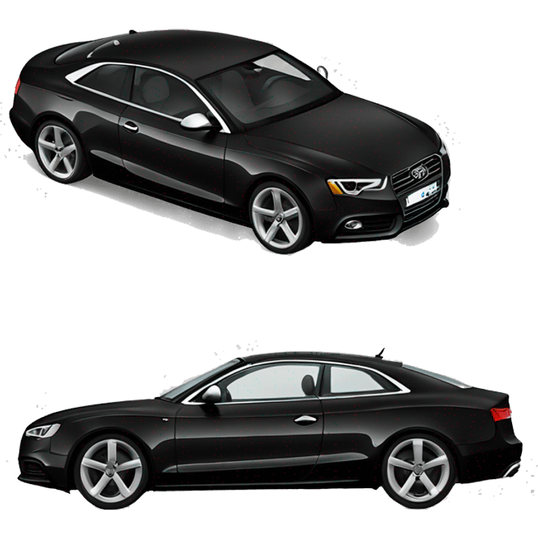 Black audi a5 emoji