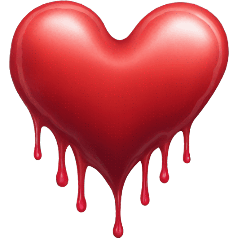 bleeding red heart emoji