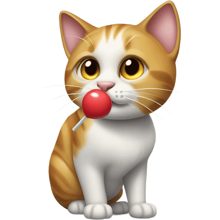 Cat with lollipop  emoji