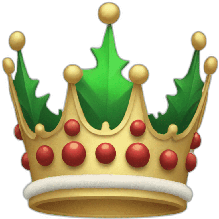 big christmas Crown emoji