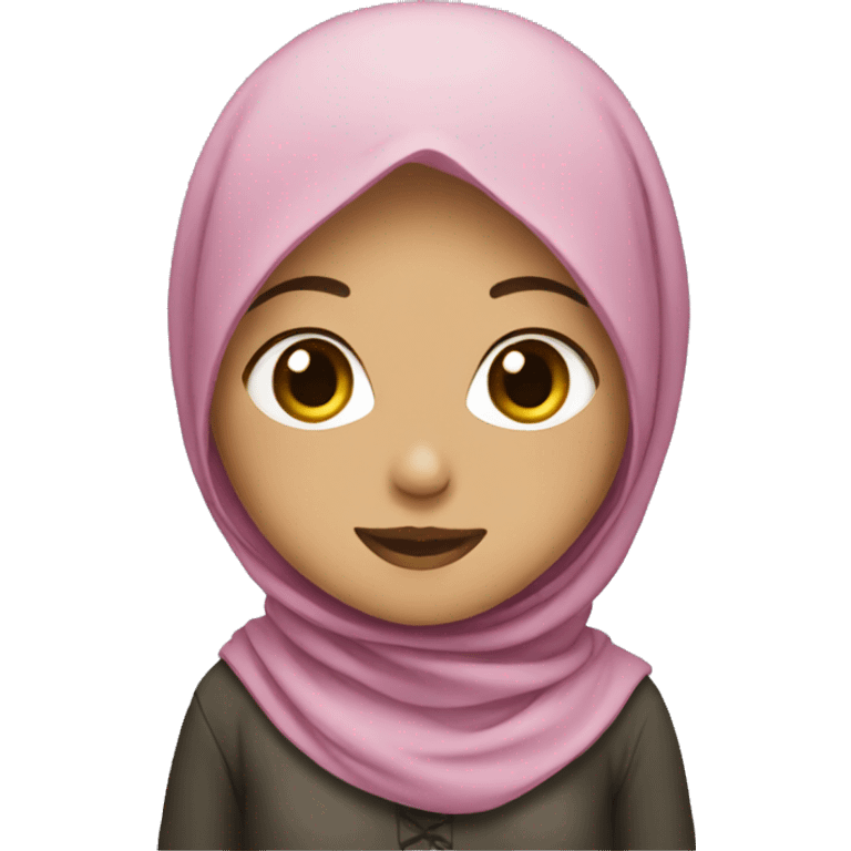 girl with hijab and flower emoji