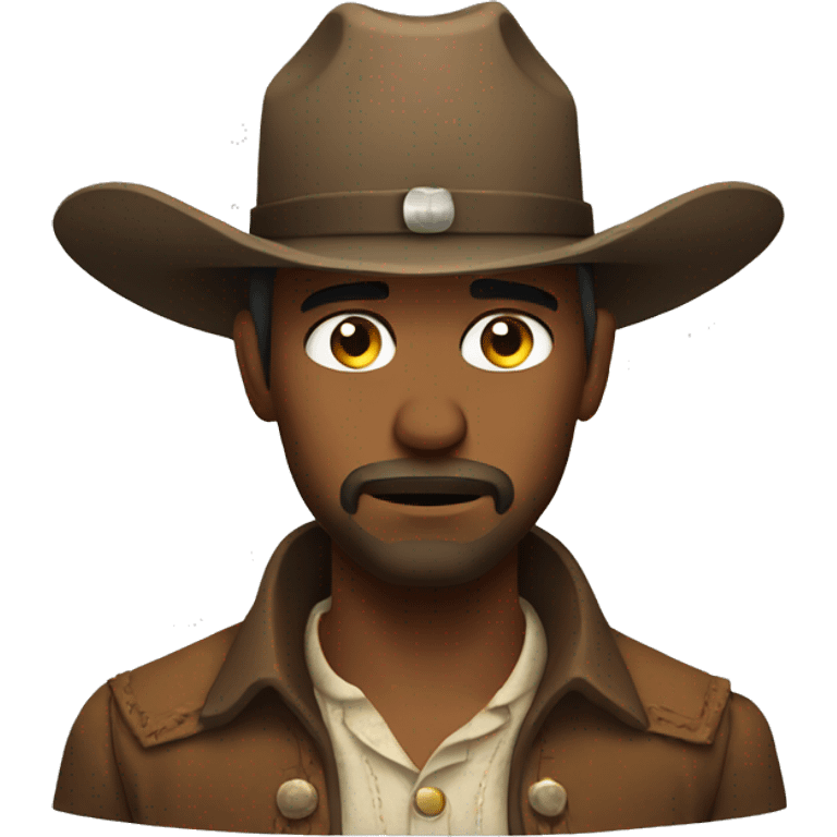 sad cowboy emoji