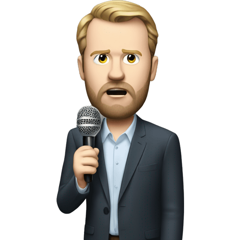 james o'brien speaking into a microphone  emoji