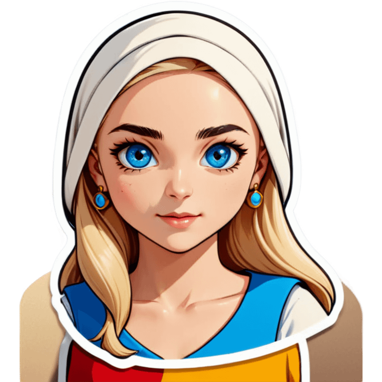 Turkish beautiful finish Konya girl blue eyes and blonde hair emoji