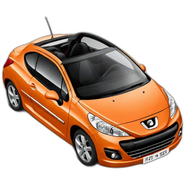 peugeot-207CC-orange emoji