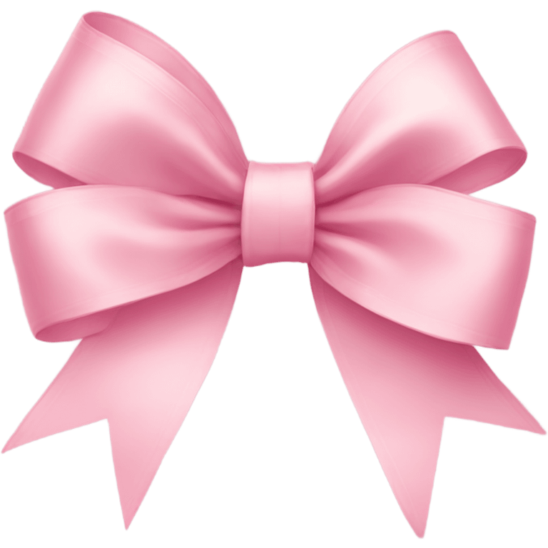 light pink ribbon bow emoji