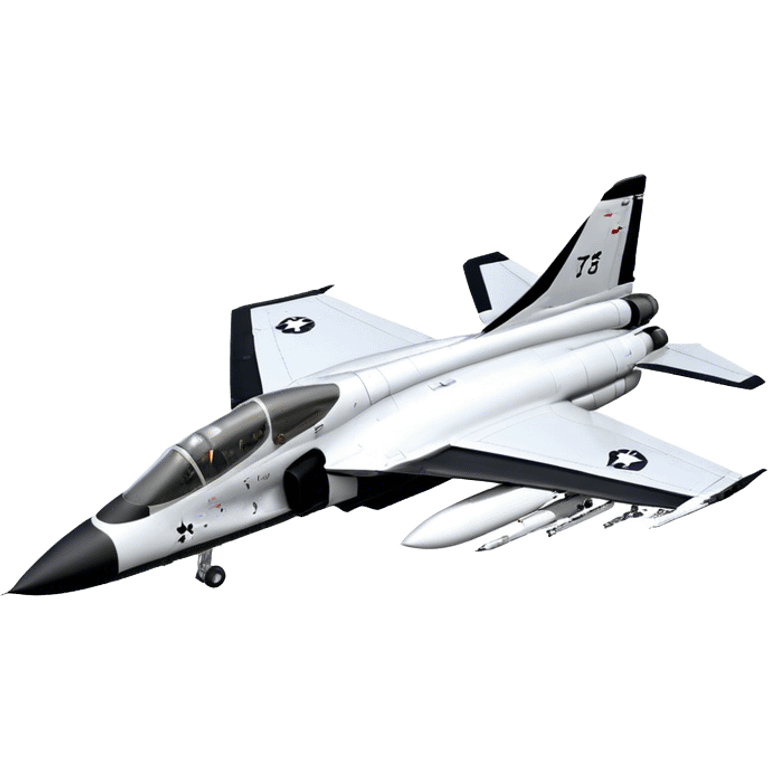 Jet Trainer - T-38 Talon - Northrop Grumman (Model Year: 2021) (Iconic colour: White and black) emoji