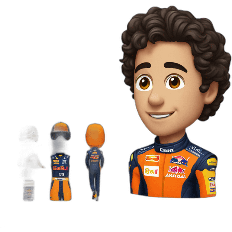 lando norris in a red bull suit emoji