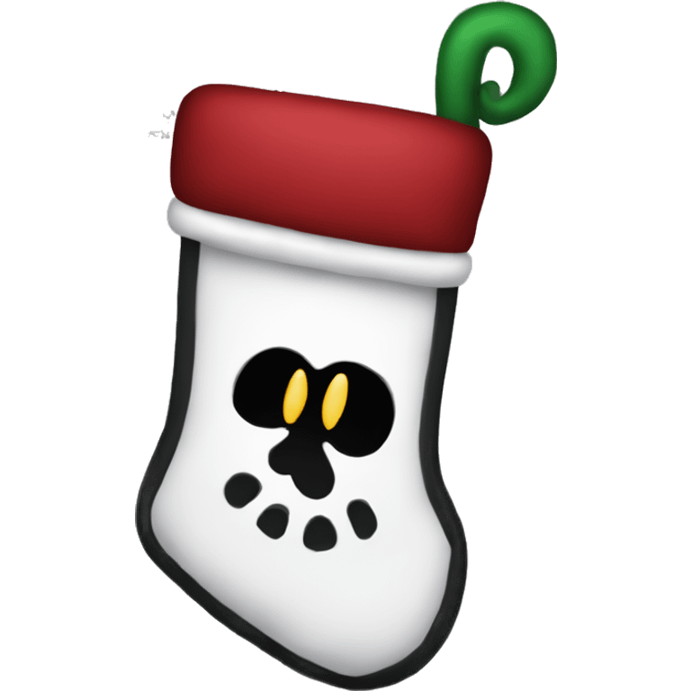 Gothic Christmas stocking emoji