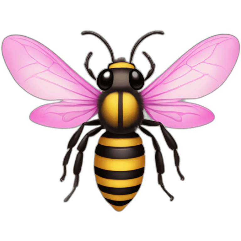 Pink honey bee emoji