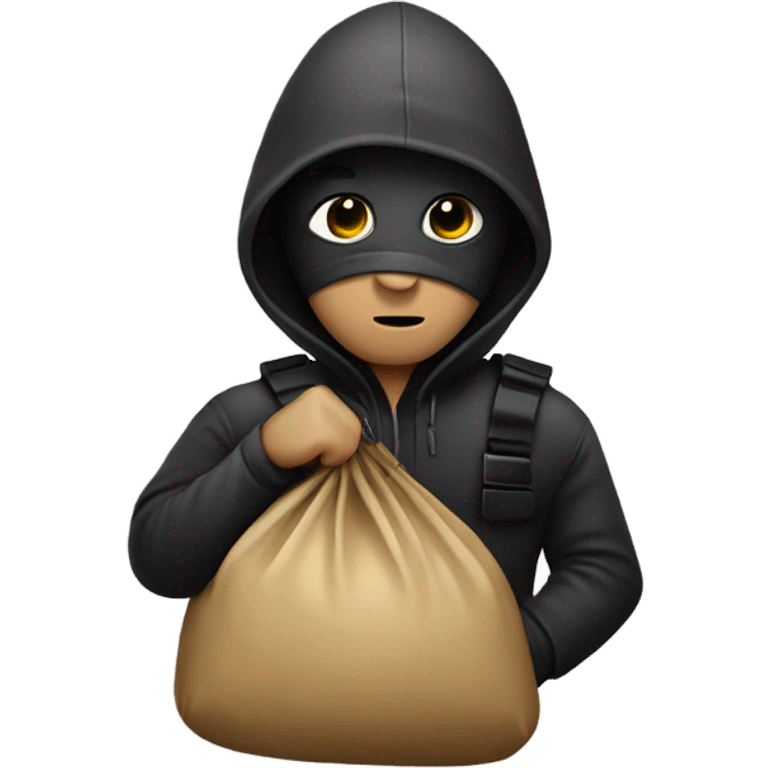 Robber with a big bag emoji