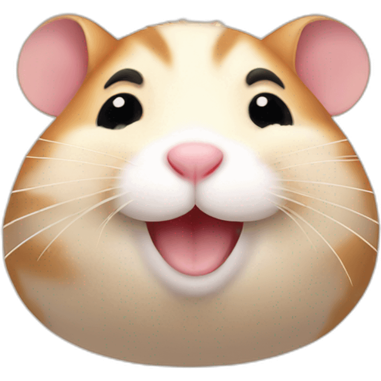 fat smiling hamster emoji