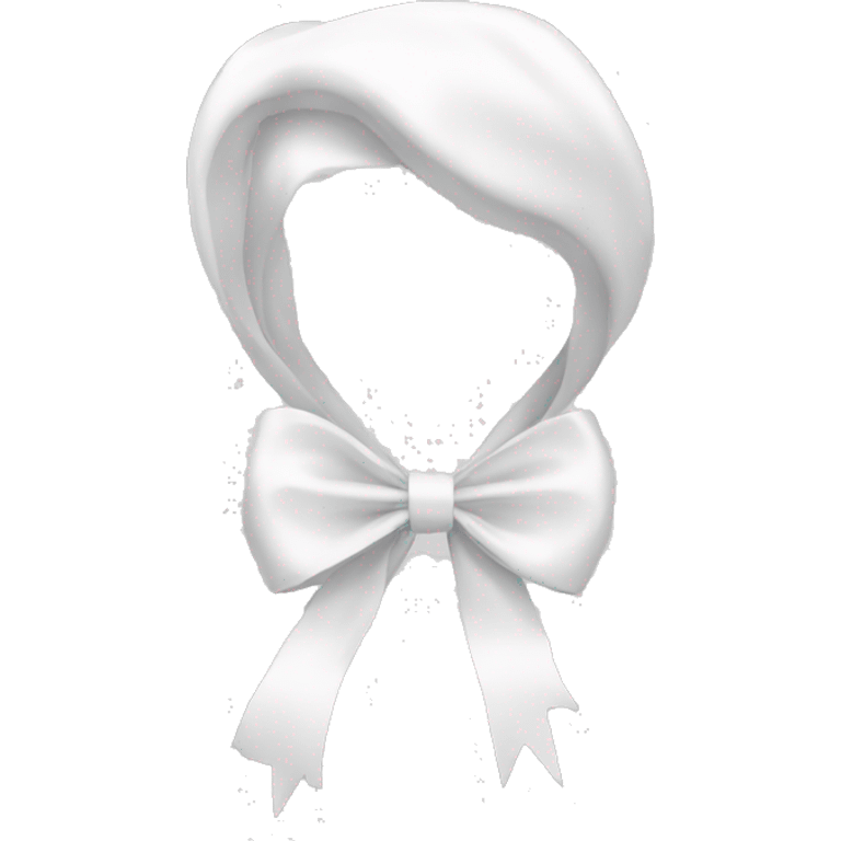 A white bow emoji