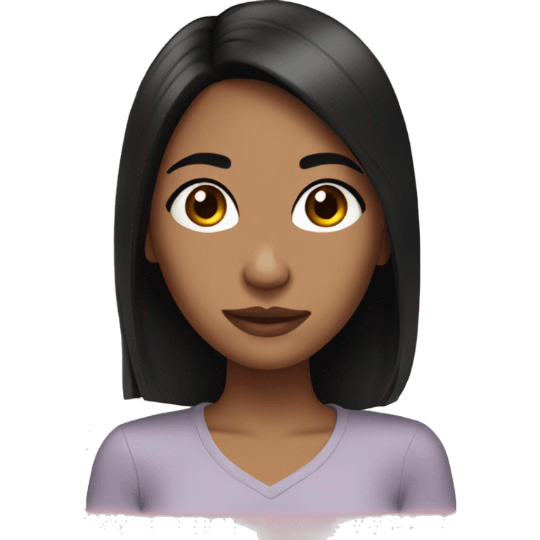 girl with black hair and olive skin  emoji