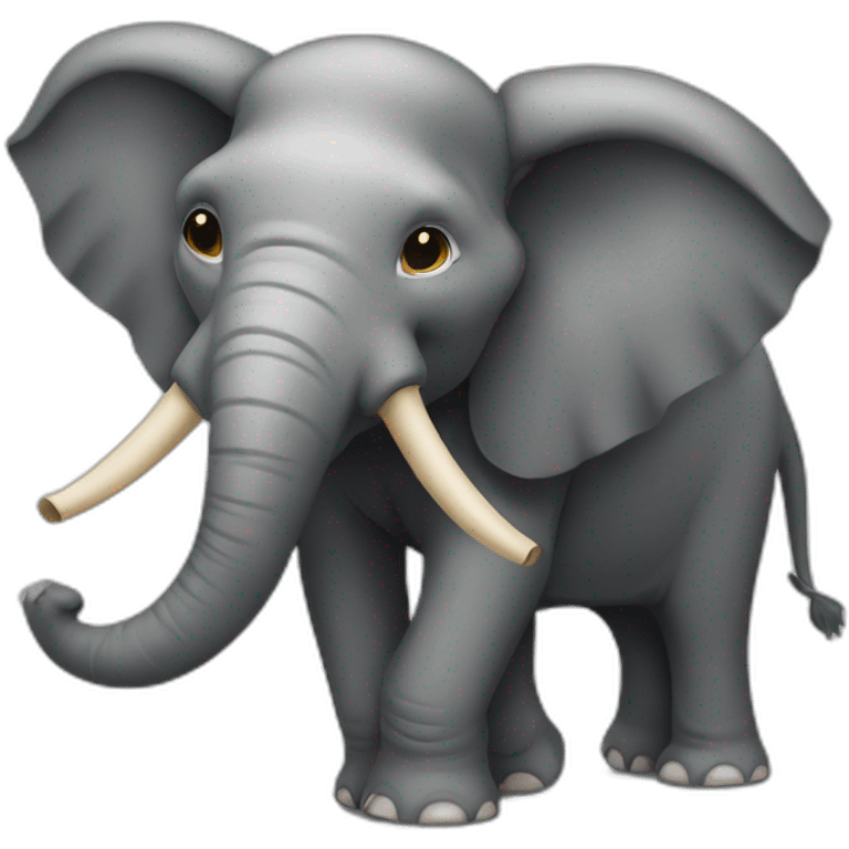 elefante com cenoura emoji