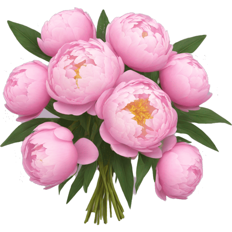 Peonies bouquet  emoji