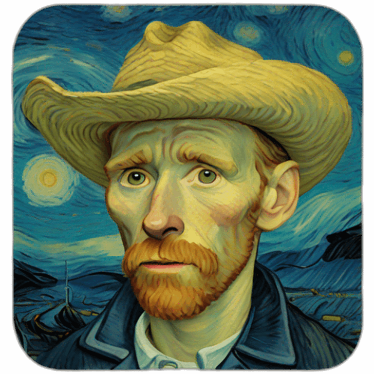 van gogh with 2 right ears emoji