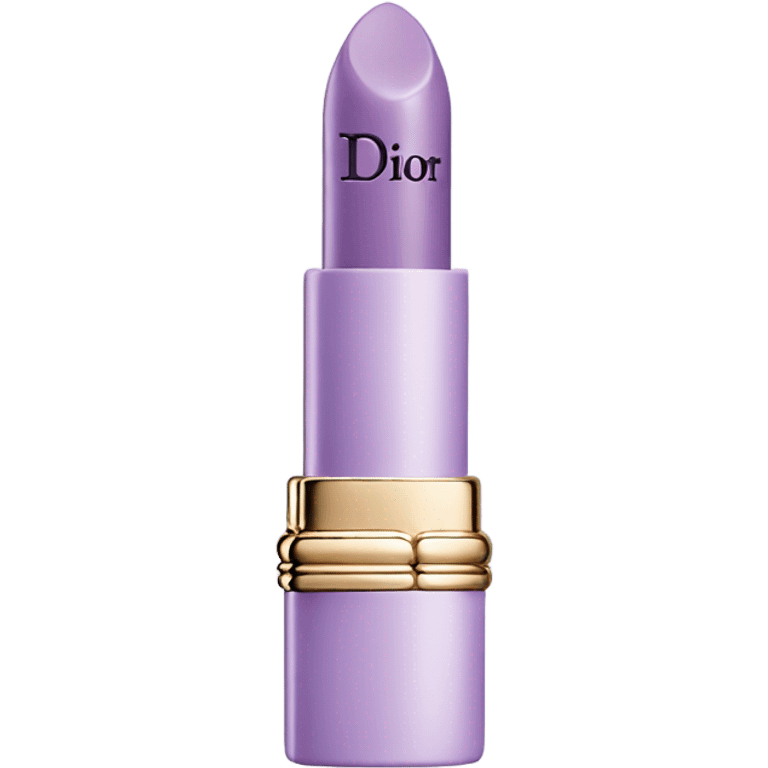 pastel purple Dior lipstick  emoji