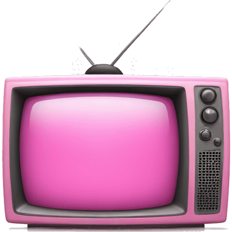 Pink television  emoji