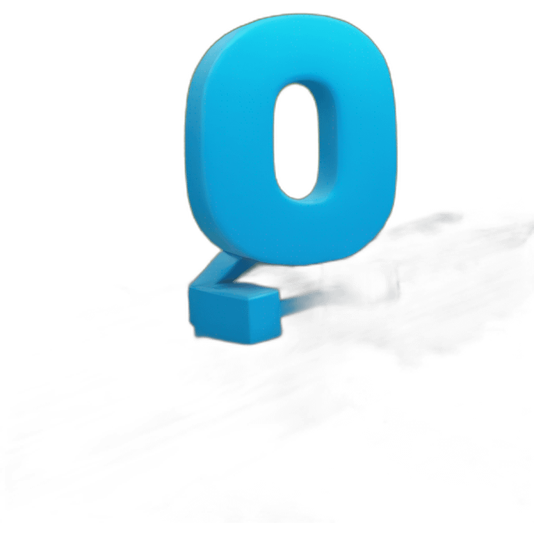 blue "e" from Engie logo For green sustainable energy emoji