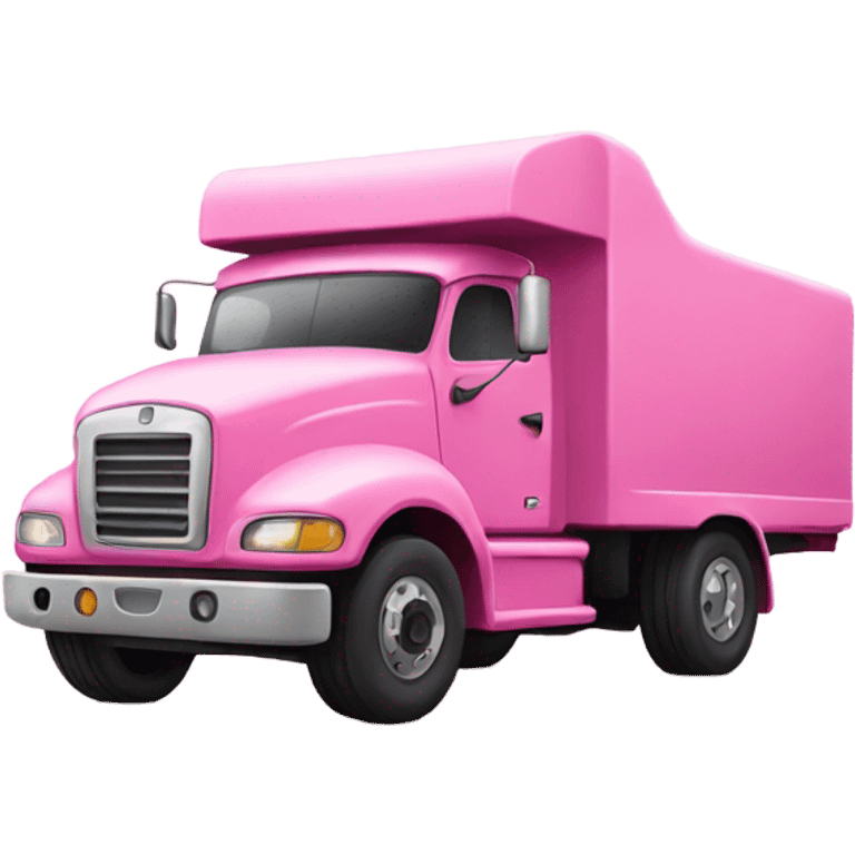 Pink truck emoji