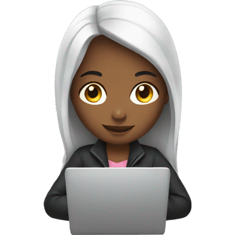 Girl with laptop emoji