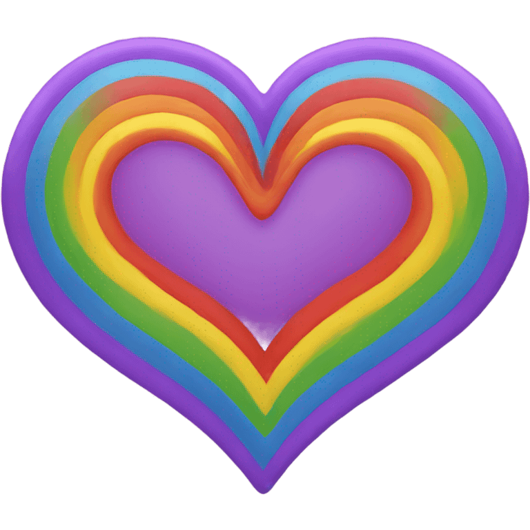 Rainbow heart emoji