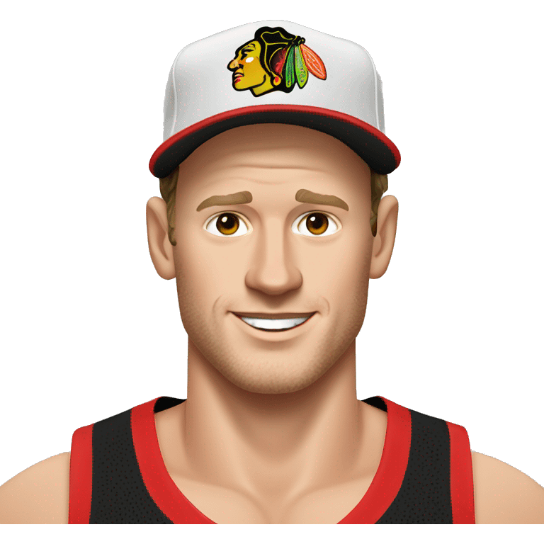 Jonathan Toews as beach bum emoji