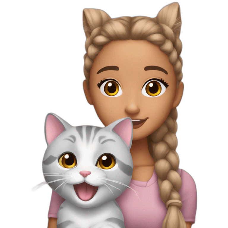 Ariana Grande avec un chat emoji