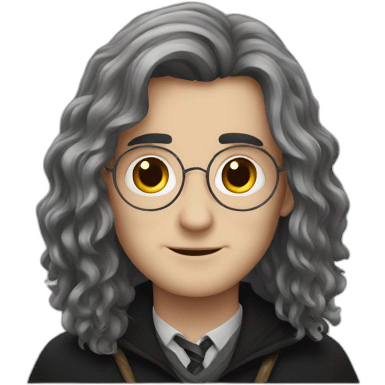 Harry Potter with long hair emoji