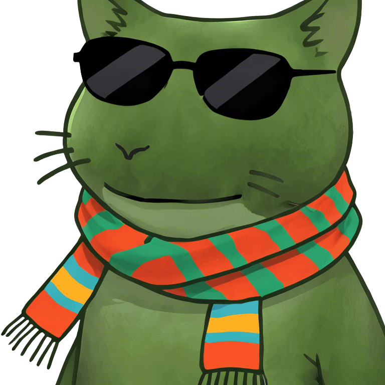 Cat with sunglasses emoji