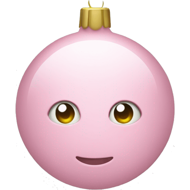 Christmas tree light pink ornaments emoji