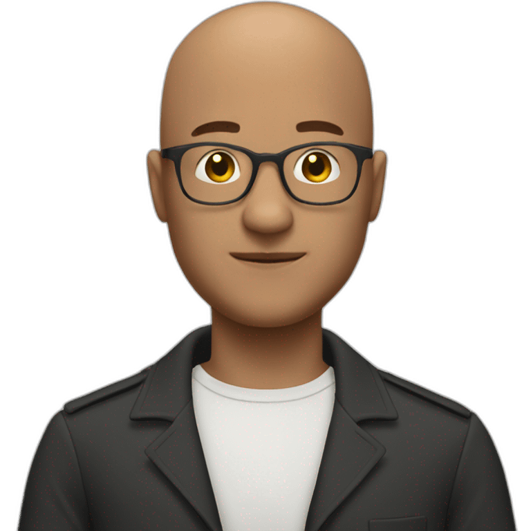 bald men with a clubbel emoji