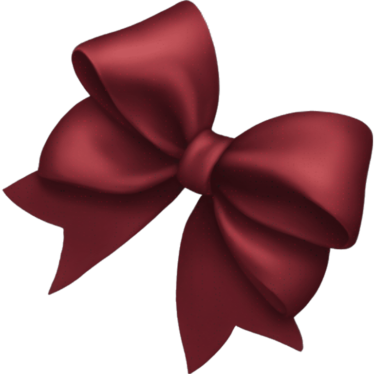 dark red bow emoji