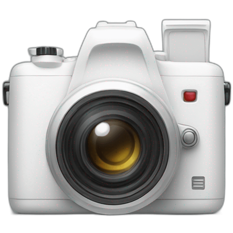  a white camera with a white hand pointing forward emoji