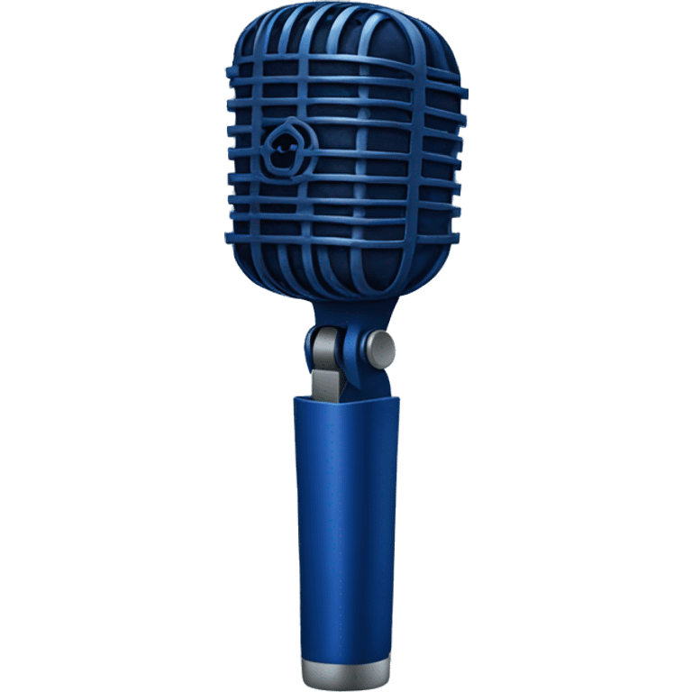 dark blue hand microphone  emoji