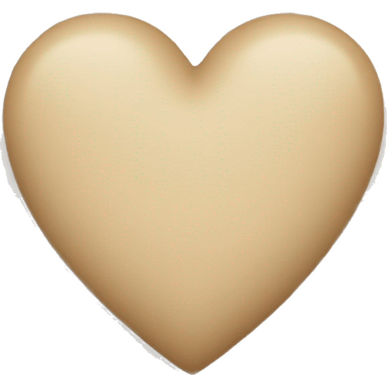 Beige heart  emoji