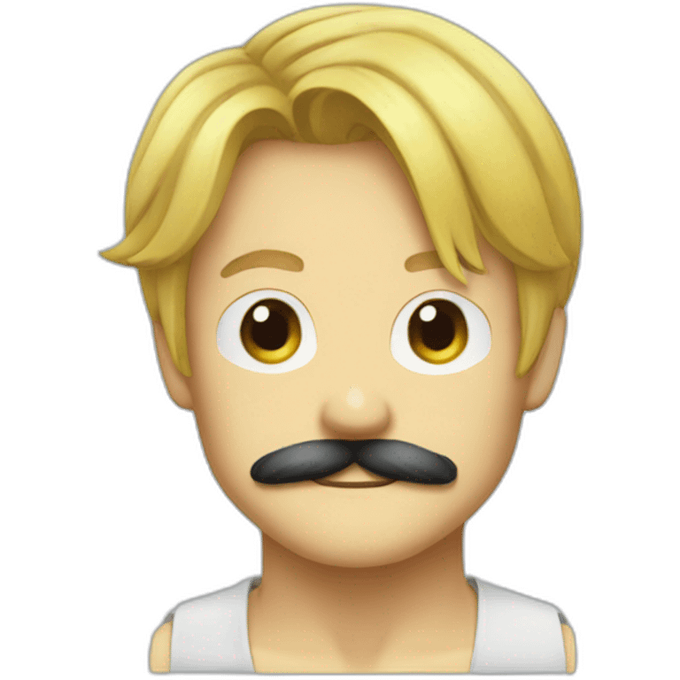 sanji with a mustach emoji