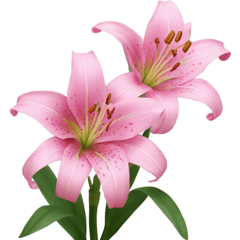 pink lily’s  emoji